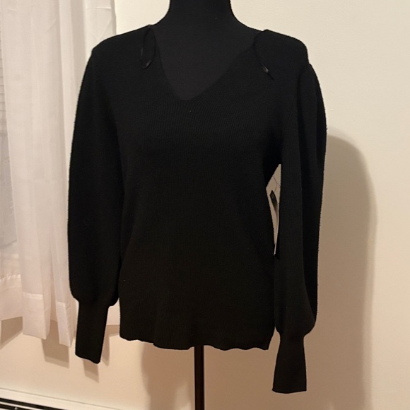 NWT The Limited V-Neck Black Sweater - Picture 1 of 6